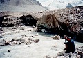 Gletschertor am Fuss des Dimitrejew-Gletschers